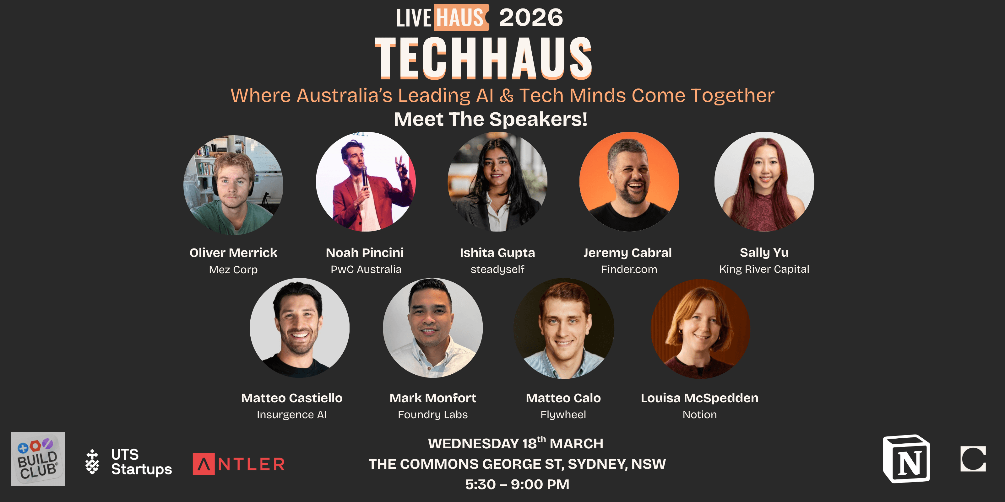 TechHaus Sydney · March 2026: Where Australia’s Leading AI & Tech Minds Come Together